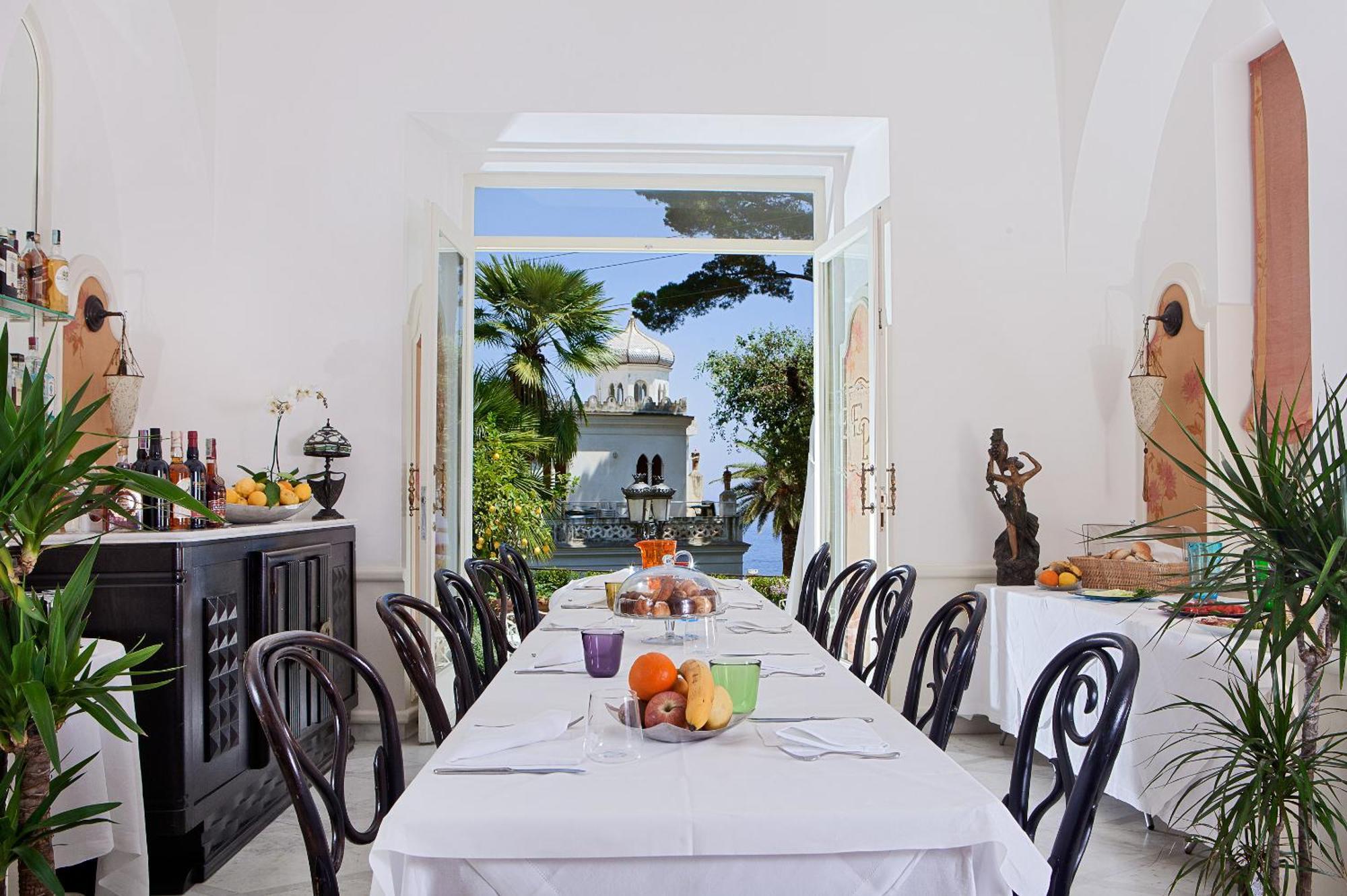 Luxury Villa Excelsior Parco Capri Restaurante foto